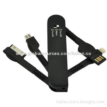 Newest Universal 3-in-1 USB Cable for Apple for Samsung, Made of Plastic